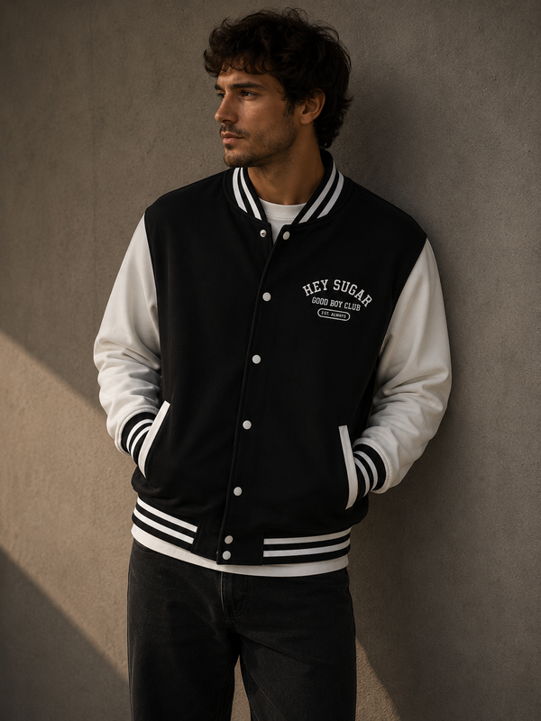 Heavyweight letterman jacket